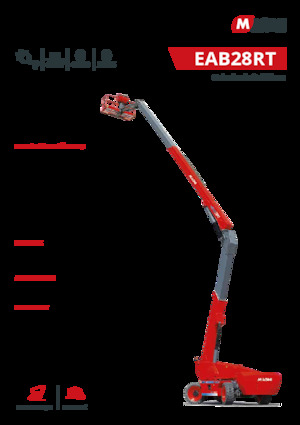 Piattaforme aeree articolate gommate MAGNI EAB28RT 