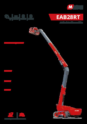 Piattaforme aeree articolate gommate MAGNI EAB28RT 