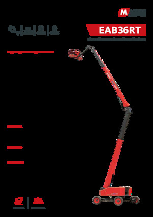 Piattaforme aeree articolate gommate MAGNI EAB36RT