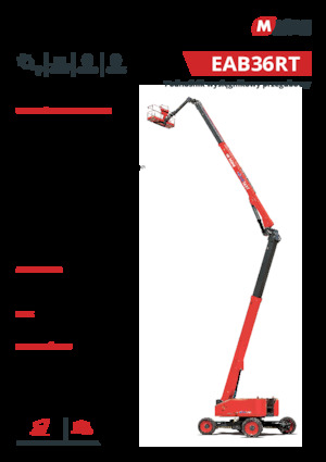 Piattaforme aeree articolate gommate MAGNI EAB36RT