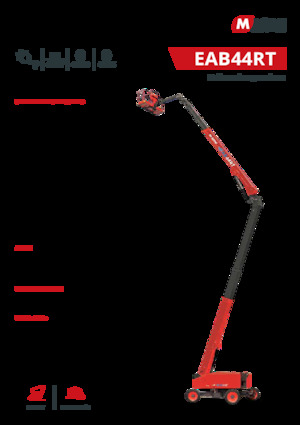 Piattaforme aeree articolate gommate MAGNI EAB44RT