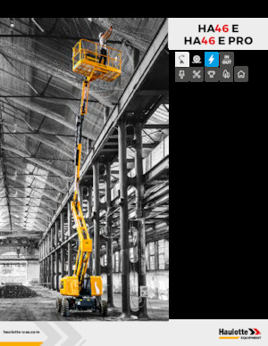 Piattaforme aeree articolate gommate Haulotte HA46 E