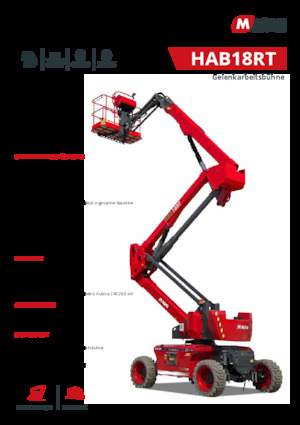 Piattaforme aeree articolate gommate MAGNI HAB18RT