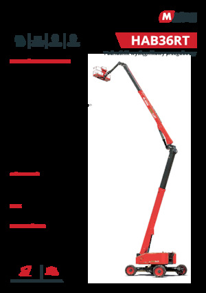 Piattaforme aeree articolate gommate MAGNI HAB36RT