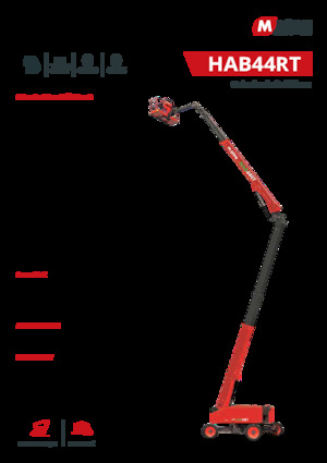 Piattaforme aeree articolate gommate MAGNI HAB44RT