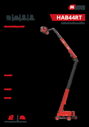 Piattaforme aeree articolate gommate MAGNI HAB44RT