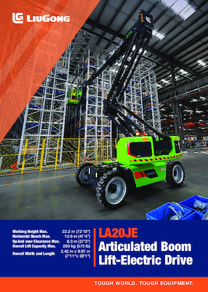 Piattaforme aeree articolate gommate Liugong LA20JE