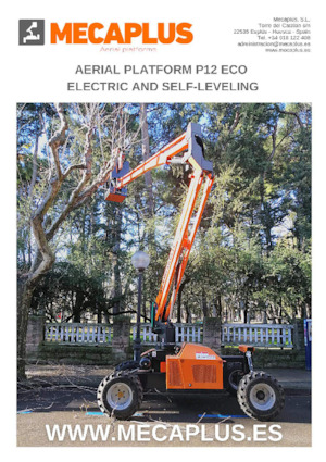 Piattaforme aeree articolate gommate Mecaplús P12 ECO