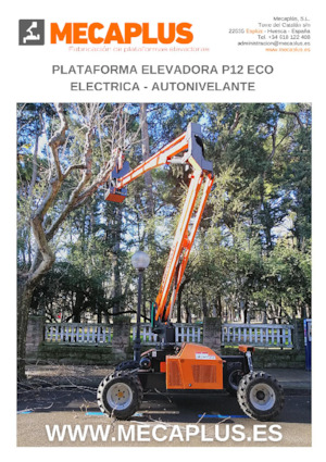 Piattaforme aeree articolate gommate Mecaplús P12 ECO