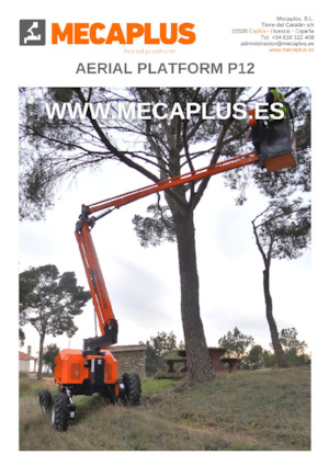 Piattaforme aeree articolate gommate Mecaplús P12