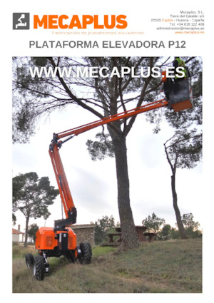 Piattaforme aeree articolate gommate Mecaplús P12