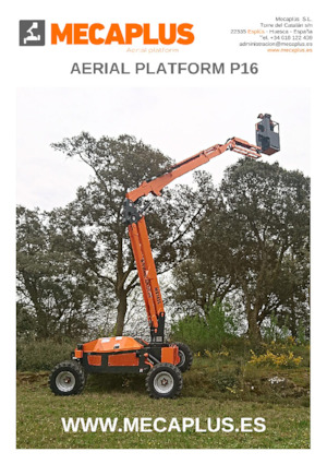 Piattaforme aeree articolate gommate Mecaplús P16