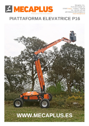 Piattaforme aeree articolate gommate Mecaplús P16