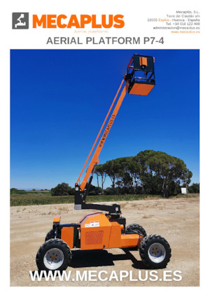 Piattaforme aeree articolate gommate Mecaplús P7-4