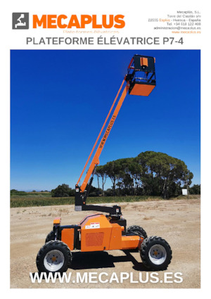 Piattaforme aeree articolate gommate Mecaplús P7-4