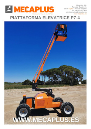 Piattaforme aeree articolate gommate Mecaplús P7-4