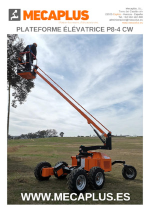 Piattaforme aeree articolate gommate Mecaplús P8-4 CW