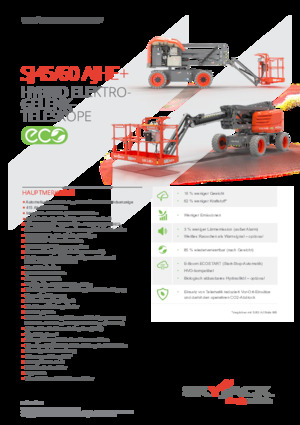 Piattaforme aeree articolate gommate Skyjack SJ45 AJHE+