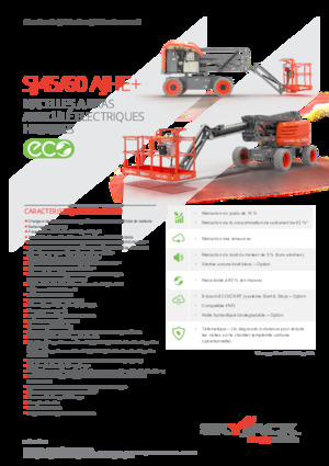 Piattaforme aeree articolate gommate Skyjack SJ45 AJHE+