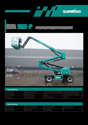 Piattaforme aeree articolate gommate Sunward SWA18JE-P