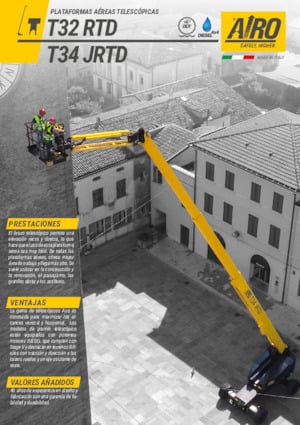 Piattaforme aeree telescopiche gommate AIRO T32 RTD