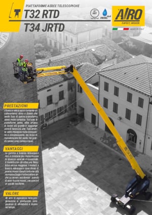 Piattaforme aeree telescopiche gommate AIRO T32 RTD