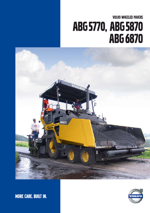 Finitrici stradali gommate Volvo ABG6870