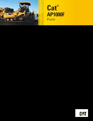 Finitrici stradali gommate Caterpillar AP1000F
