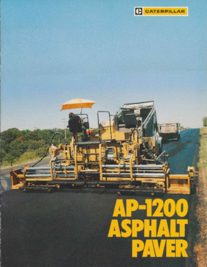 Finitrici stradali gommate Caterpillar AP1200