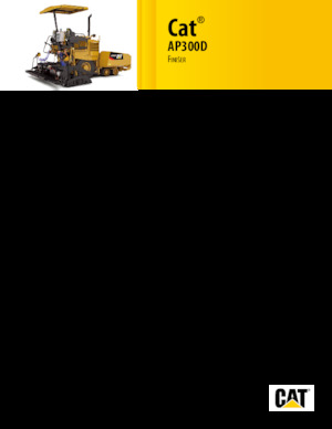 Finitrici stradali gommate Caterpillar AP300D
