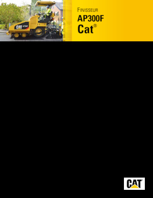 Finitrici stradali gommate Caterpillar AP300F