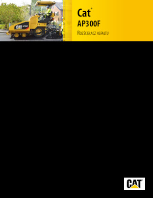 Finitrici stradali gommate Caterpillar AP300F