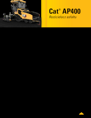 Finitrici stradali gommate Caterpillar AP400