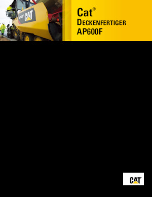 Finitrici stradali gommate Caterpillar AP600F