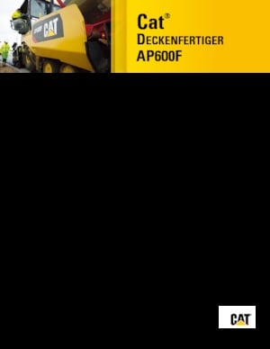 Finitrici stradali gommate Caterpillar AP600F