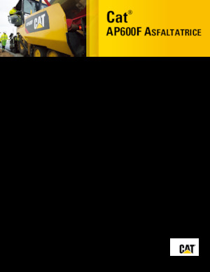 Finitrici stradali gommate Caterpillar AP600F