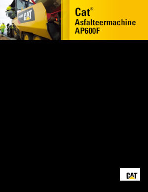 Finitrici stradali gommate Caterpillar AP600F