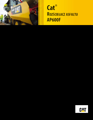 Finitrici stradali gommate Caterpillar AP600F