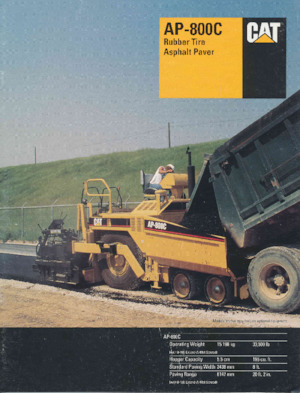 Finitrici stradali gommate Caterpillar AP800C