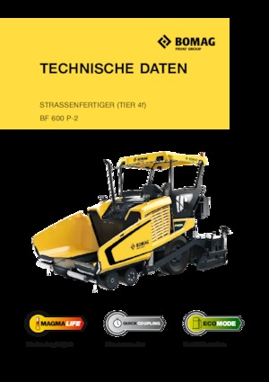Finitrici stradali gommate Bomag BF 600 P-2 S 600
