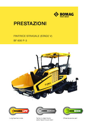 Finitrici stradali gommate Bomag BF 600 P-3 S 600