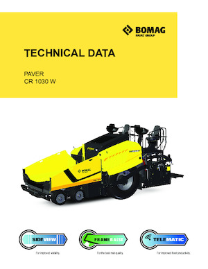 Finitrici stradali gommate Bomag CR 1030 W