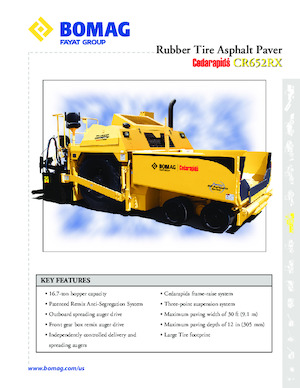 Finitrici stradali gommate Bomag CR 652 RX