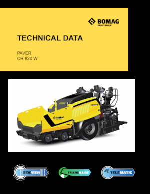 Finitrici stradali gommate Bomag CR 820 W