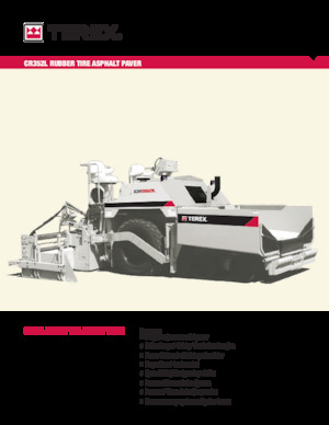 Finitrici stradali gommate Terex CR352L