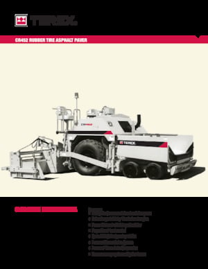Finitrici stradali gommate Terex CR452