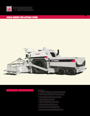 Finitrici stradali gommate Terex CR552