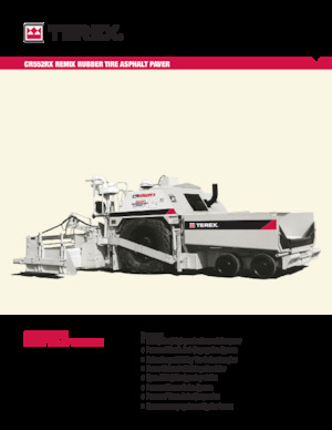 Finitrici stradali gommate Terex CR552RX
