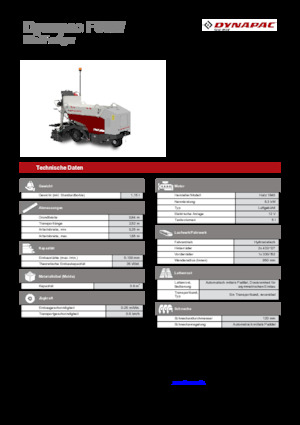 Finitrici stradali gommate Dynapac F80W