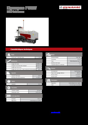 Finitrici stradali gommate Dynapac F80W